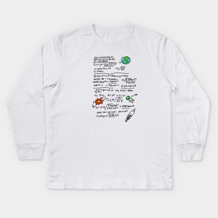 Kerbal Orbit Science 1 Kids Long Sleeve T-Shirt